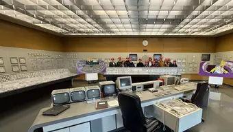 Wnętrze centrum dowodzenia elektrowni